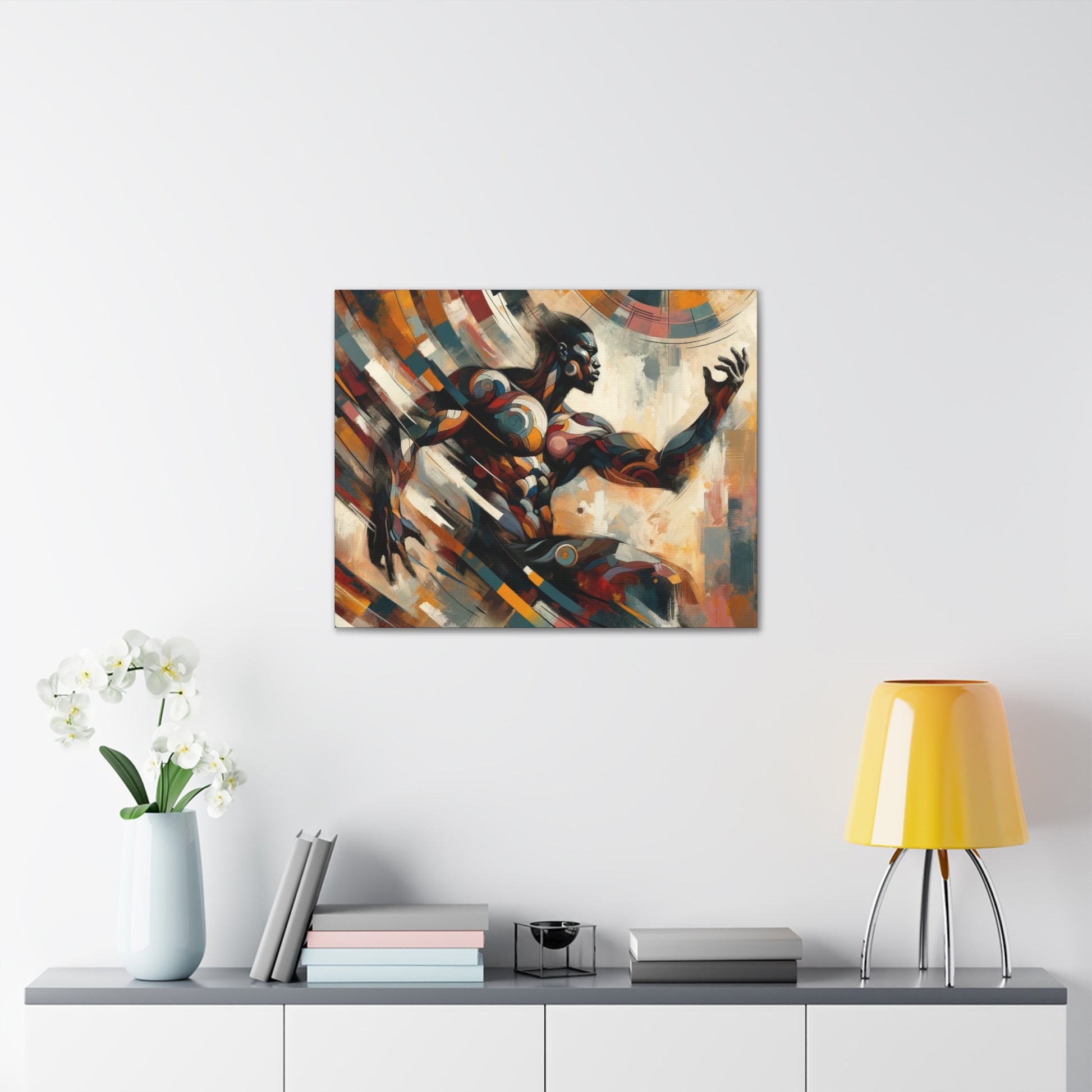 Celestial Rhythms Canvas Art: Cosmic Elegance Meets Modern Motion