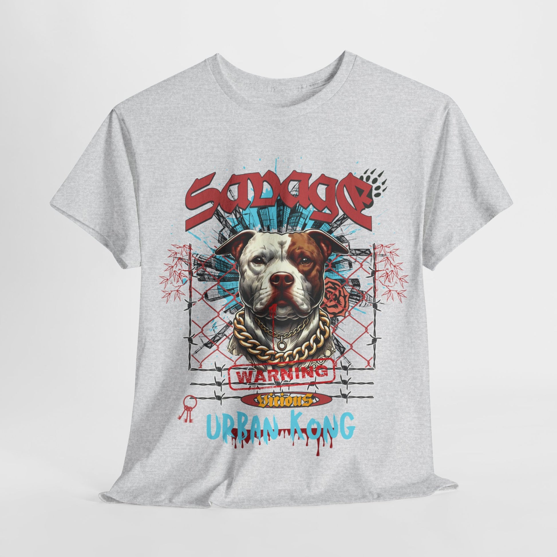 Savage Urban Kong T-Shirt - Bigger Than Life Fashions in S black, crafted for Laid-back Street fashion