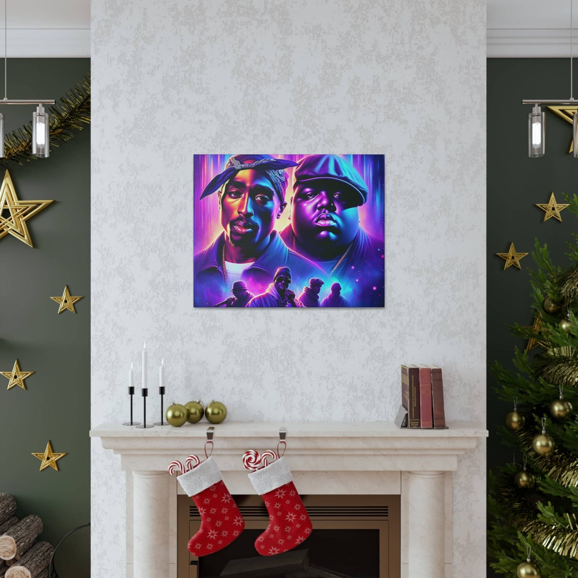 Hip-Hop Legends: The Luminaries Canvas Canvas Printify   