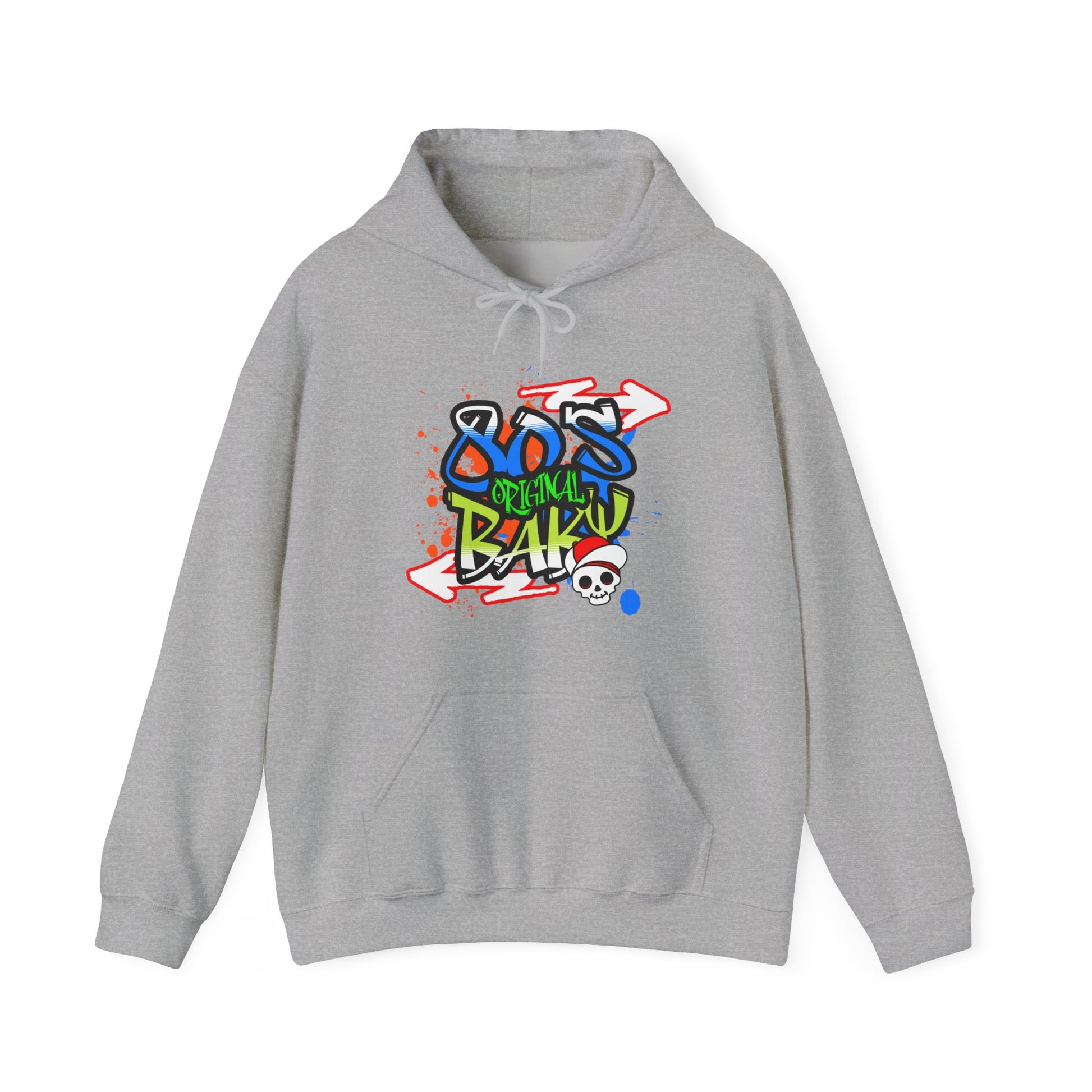 80s Baby Retro Unisex Hoodie in S Sport grey, crafted for comfort and S style