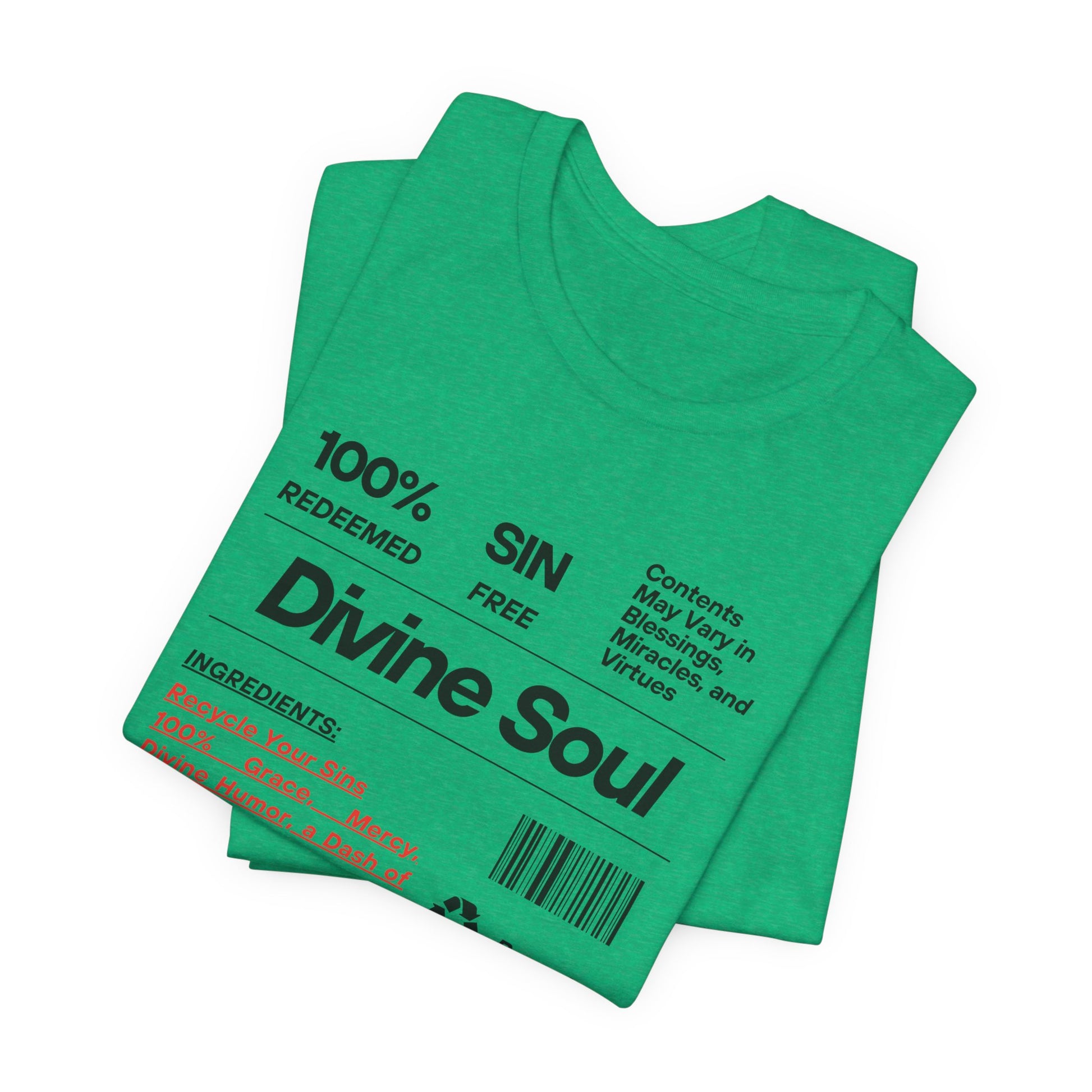 Divine Soul The Spiritual Essence Unisex Tee in M olive, crafted for comfort and S style