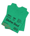 Divine Soul The Spiritual Essence Unisex Tee in M olive, crafted for comfort and S style