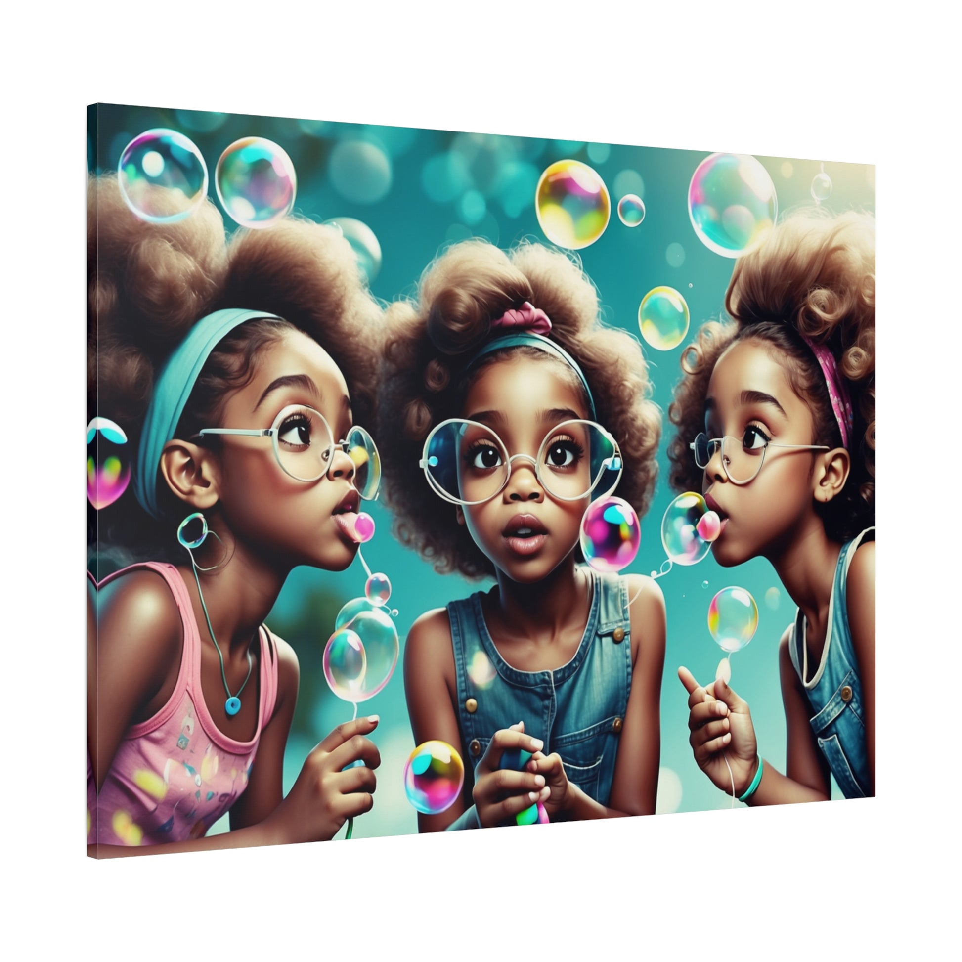 Bubble Dreams Canvas Art – A Playful Journey of Wonder and Joy