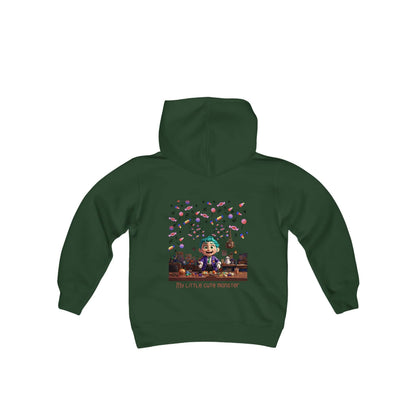🎃 Candy Connoisseur: The Cozy Halloween Hoodie for Young Candy Lovers! Kids clothes Bigger Than Life Forest Green S 