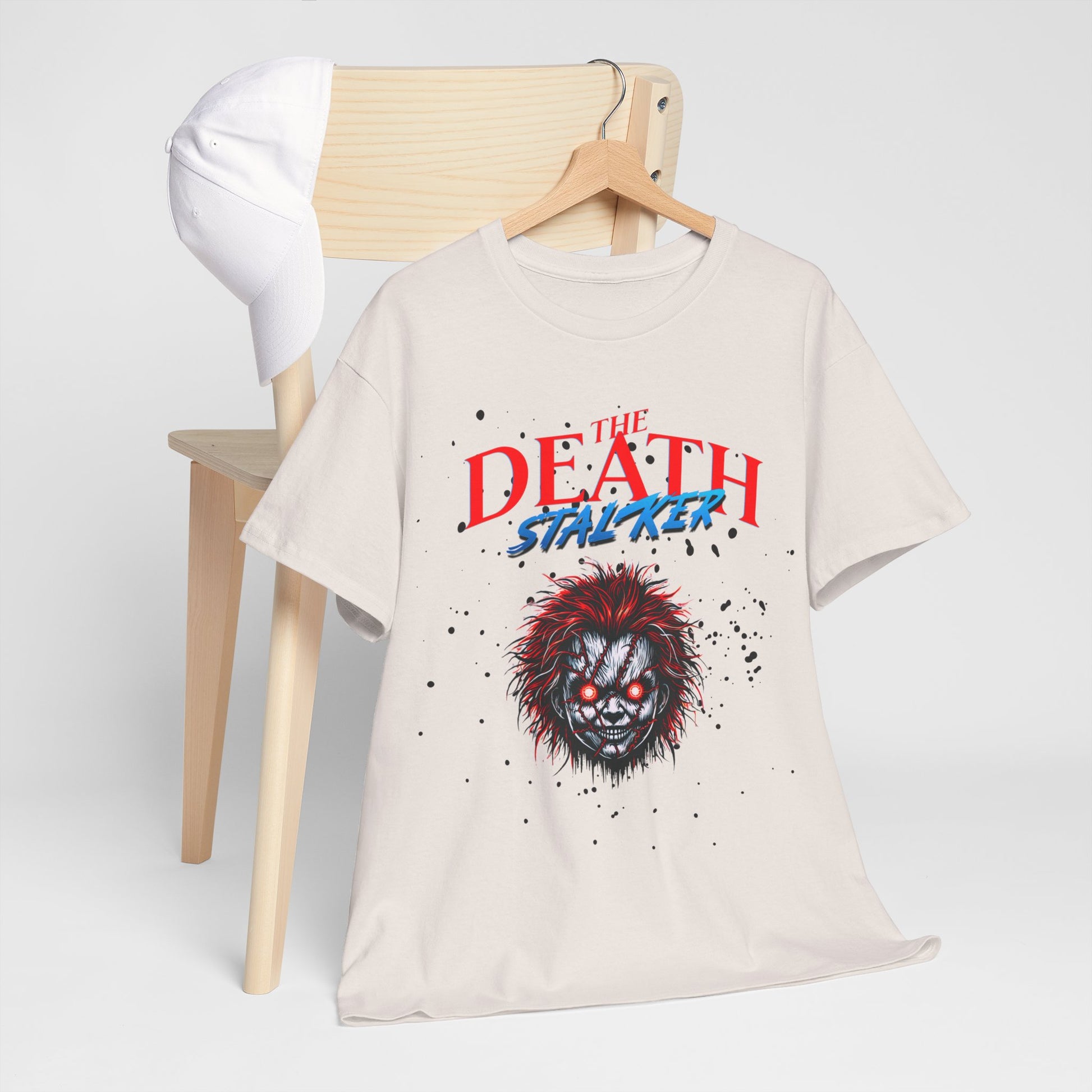 The Death Stalker Unisex Heavy Cotton Tee - Bold Horror-Inspired Design