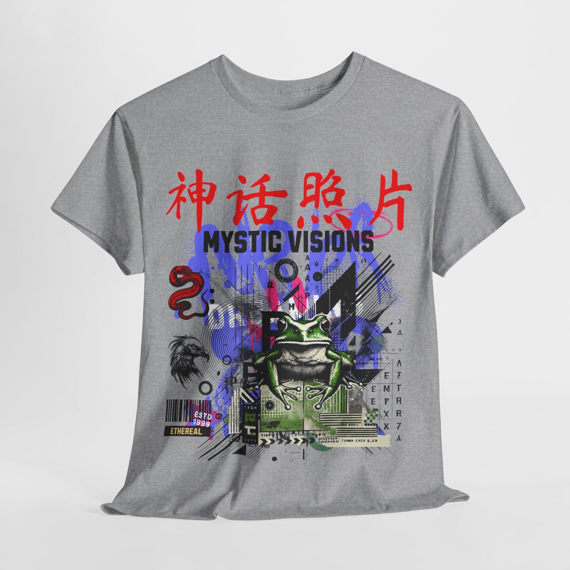 Futuristic Frog Unisex Heavy Cotton Tee