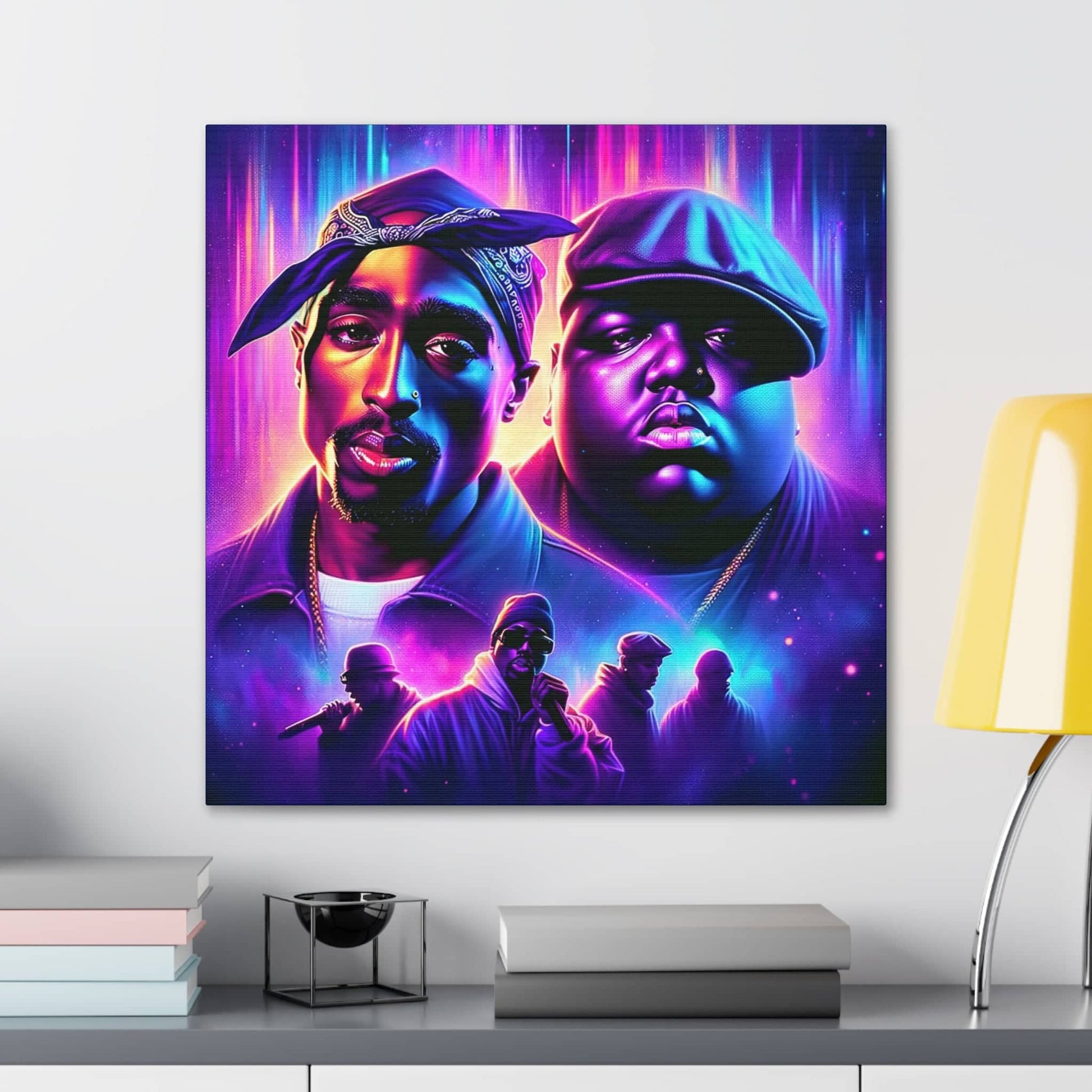 Hip-Hop Legends: The Luminaries Canvas Canvas Printify   