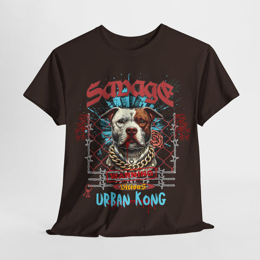 Savage Urban Kong T-Shirt - Bigger Than Life Fashions in S carolina blue, crafted with cotton, perfect for everyday urban adventures