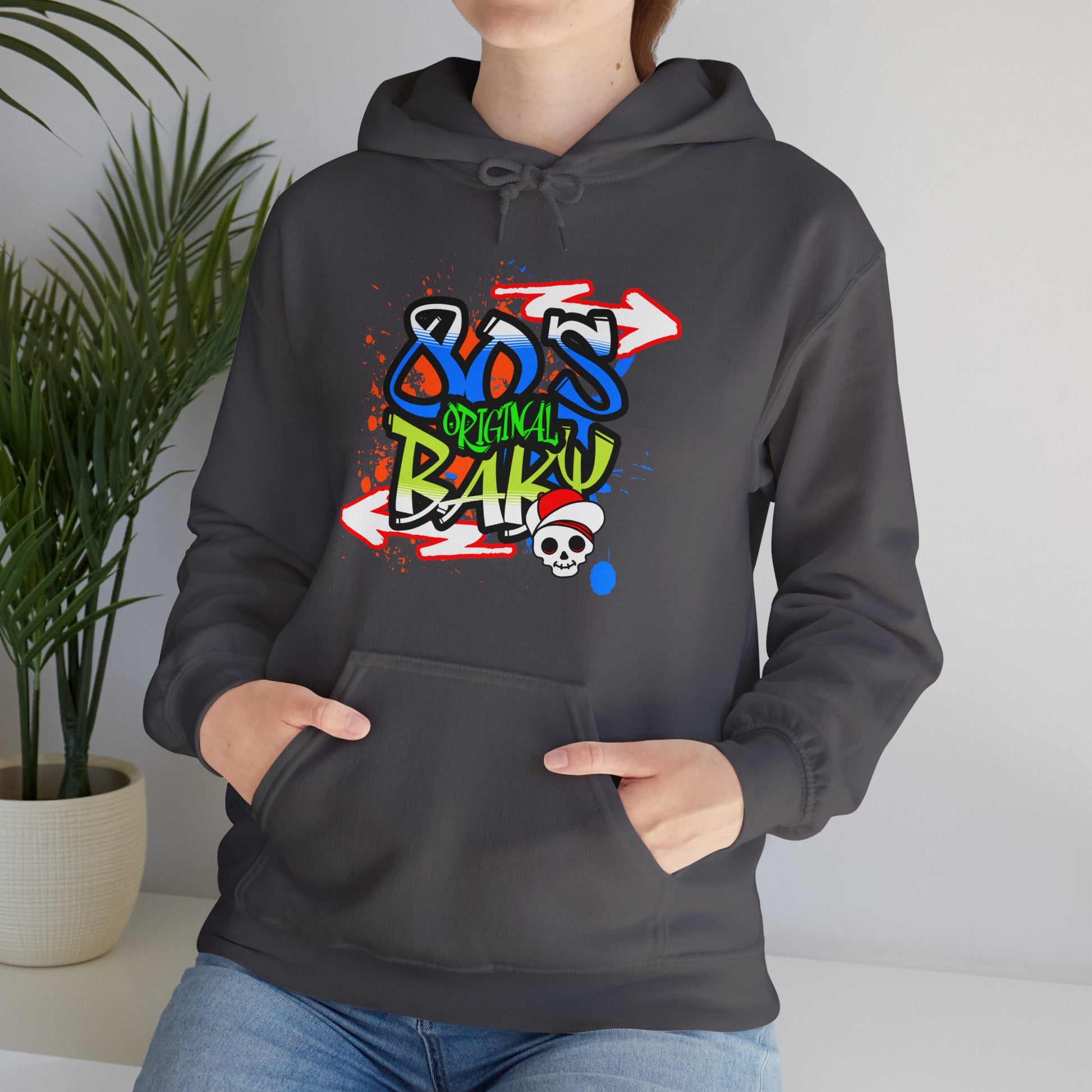 80s Baby Retro Unisex Hoodie in extra-L irish green, a must-have for everyday fashion