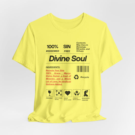 Premium Divine Soul: The Spiritual Essence Unisex Tee in Army, ideal for urban explorers.