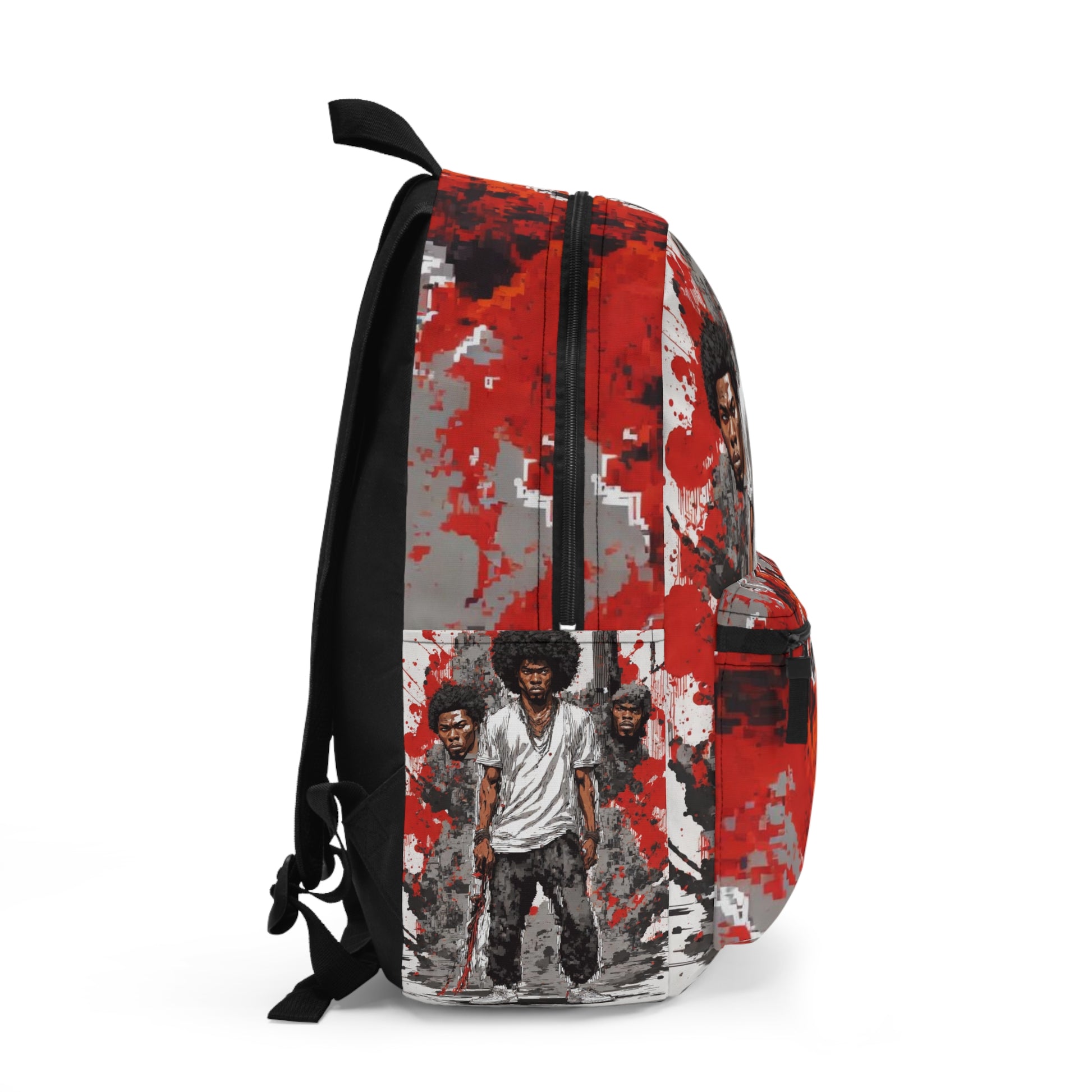 Afro Samurai Warrior: Durable Backpack, Stylish Bookbag