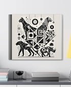 Monochrome Menagerie Canvas Art Canvas Bigger Than Life   