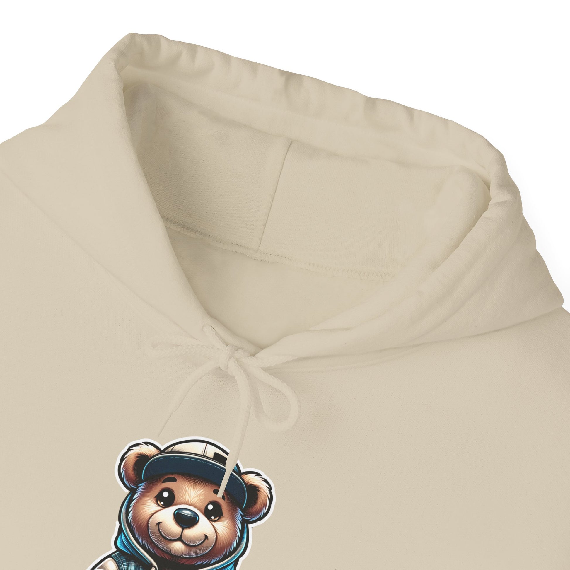 Streetwise Teddy Hoodie Unisex Heavy Blend in L Light blue, crafted for comfort and S style