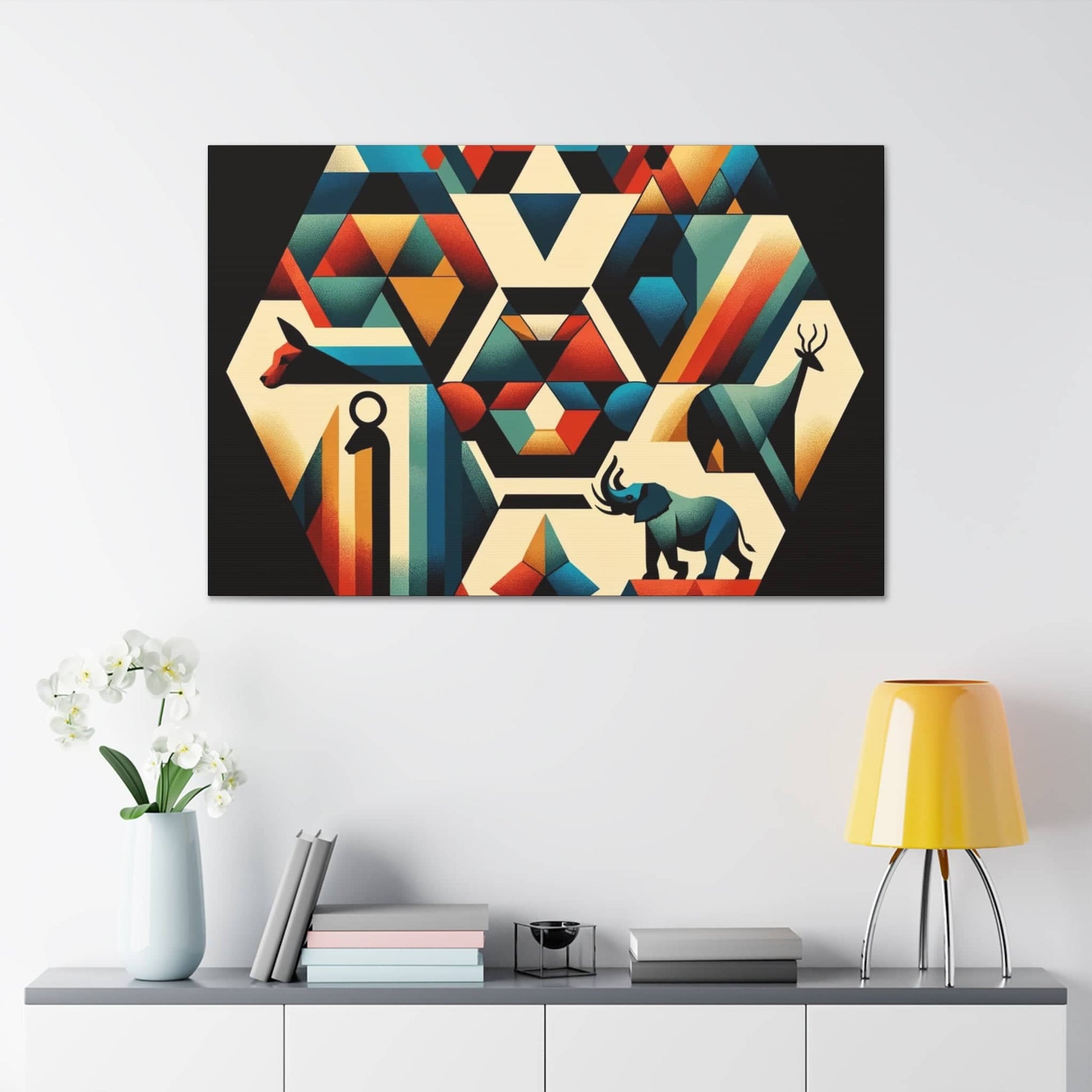 Geometric Wilderness Odyssey Canvas Canvas Bigger Than Life   