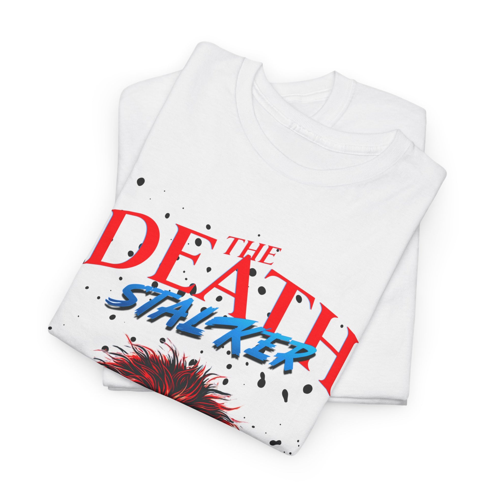 The Death Stalker Unisex Heavy Cotton Tee - Bold Horror-Inspired Design