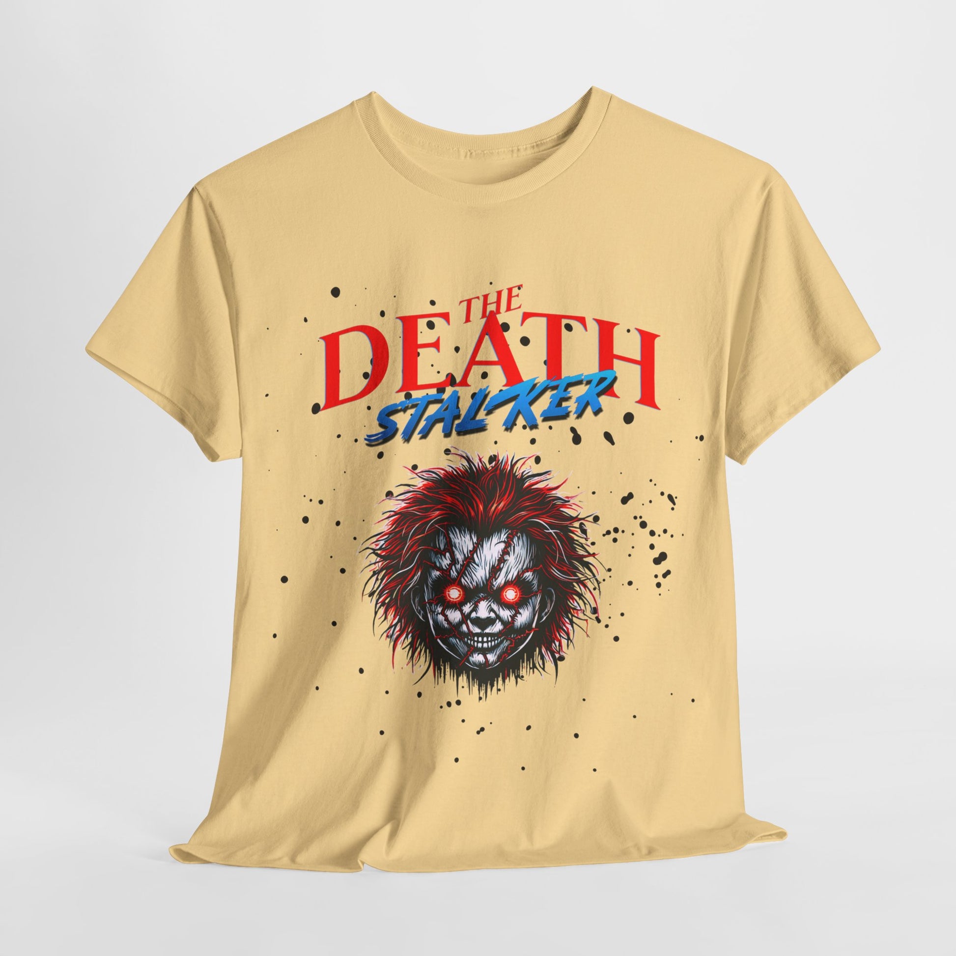 The Death Stalker Unisex Heavy Cotton Tee - Bold Horror-Inspired Design