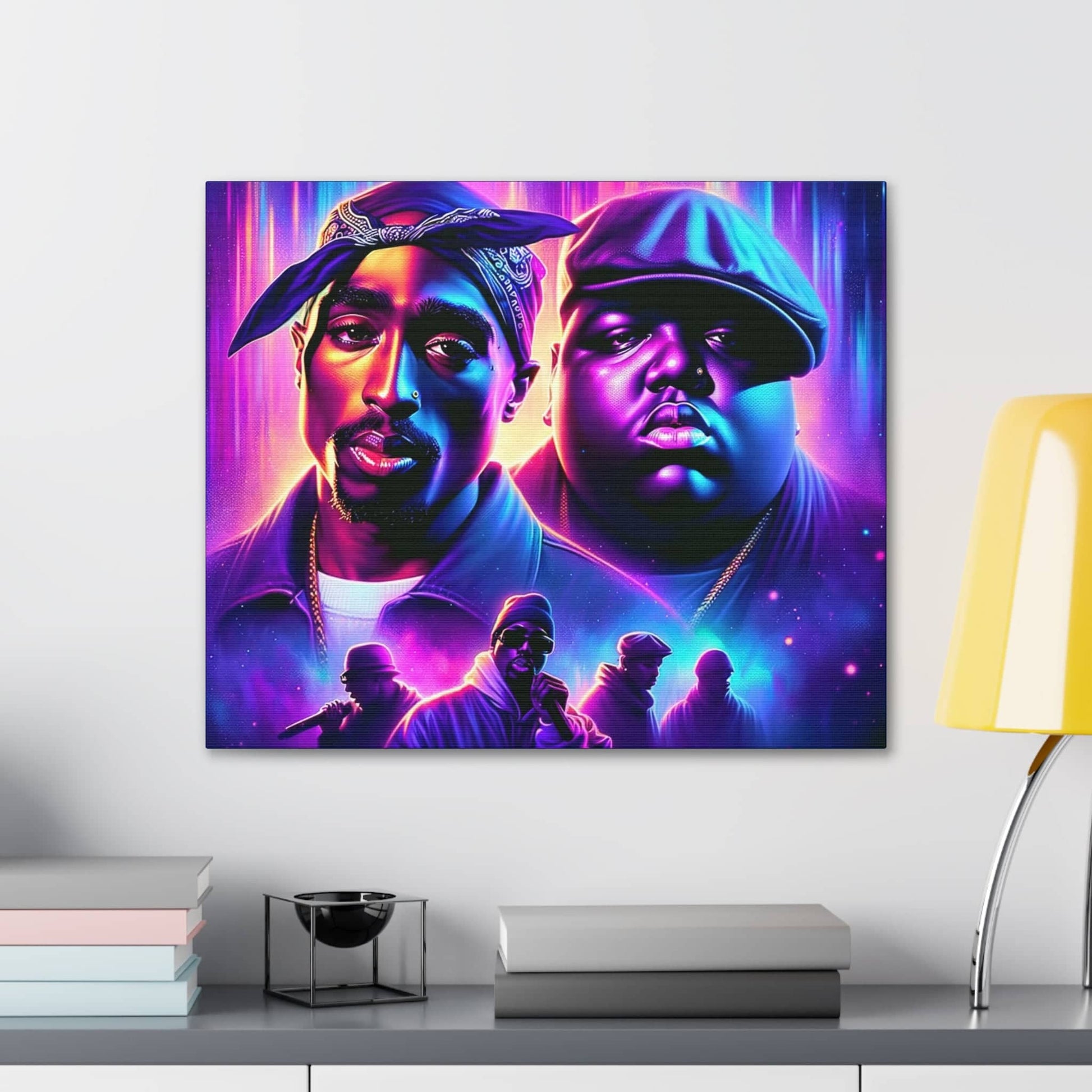 Hip-Hop Legends: The Luminaries Canvas Canvas Printify   