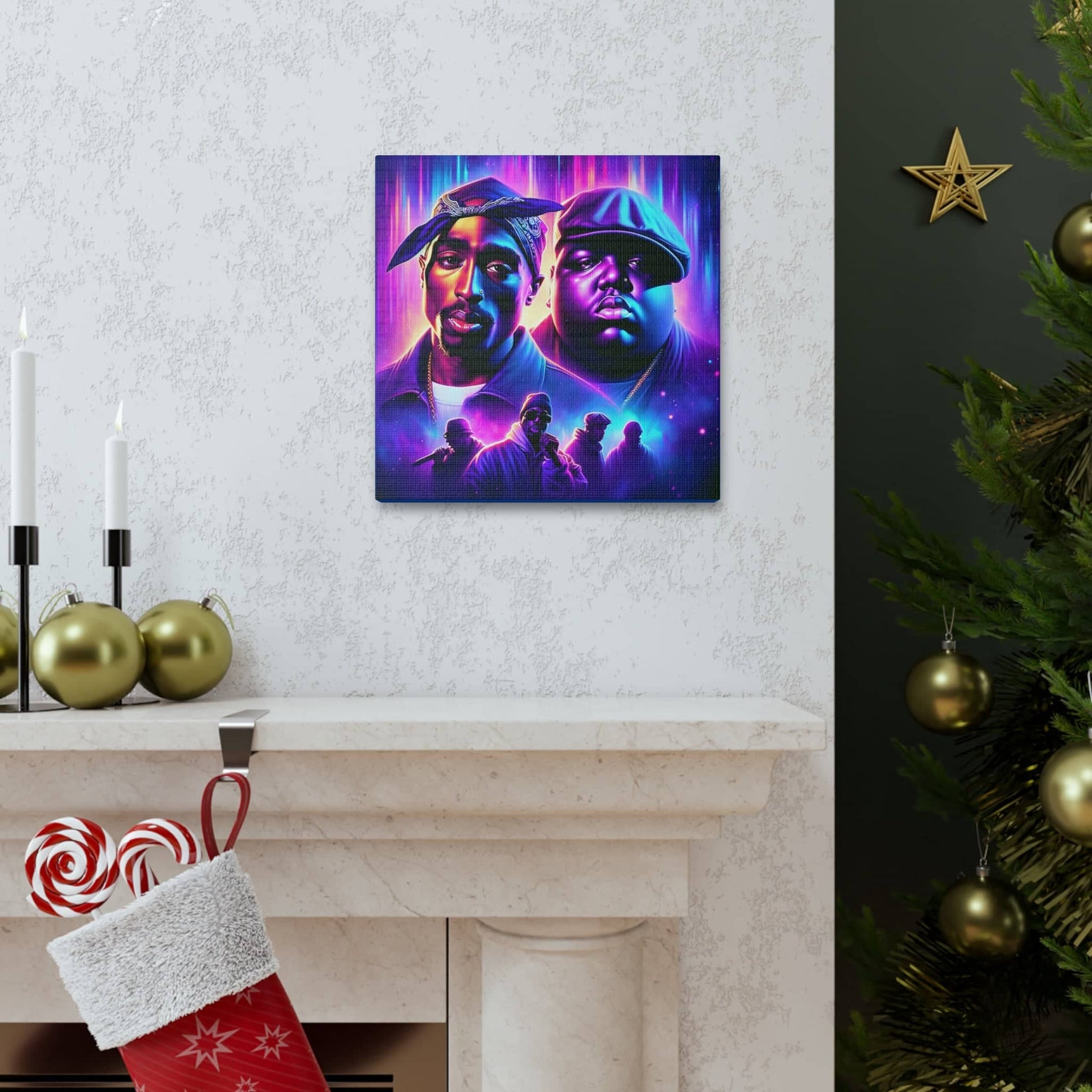 Hip-Hop Legends: The Luminaries Canvas Canvas Printify   