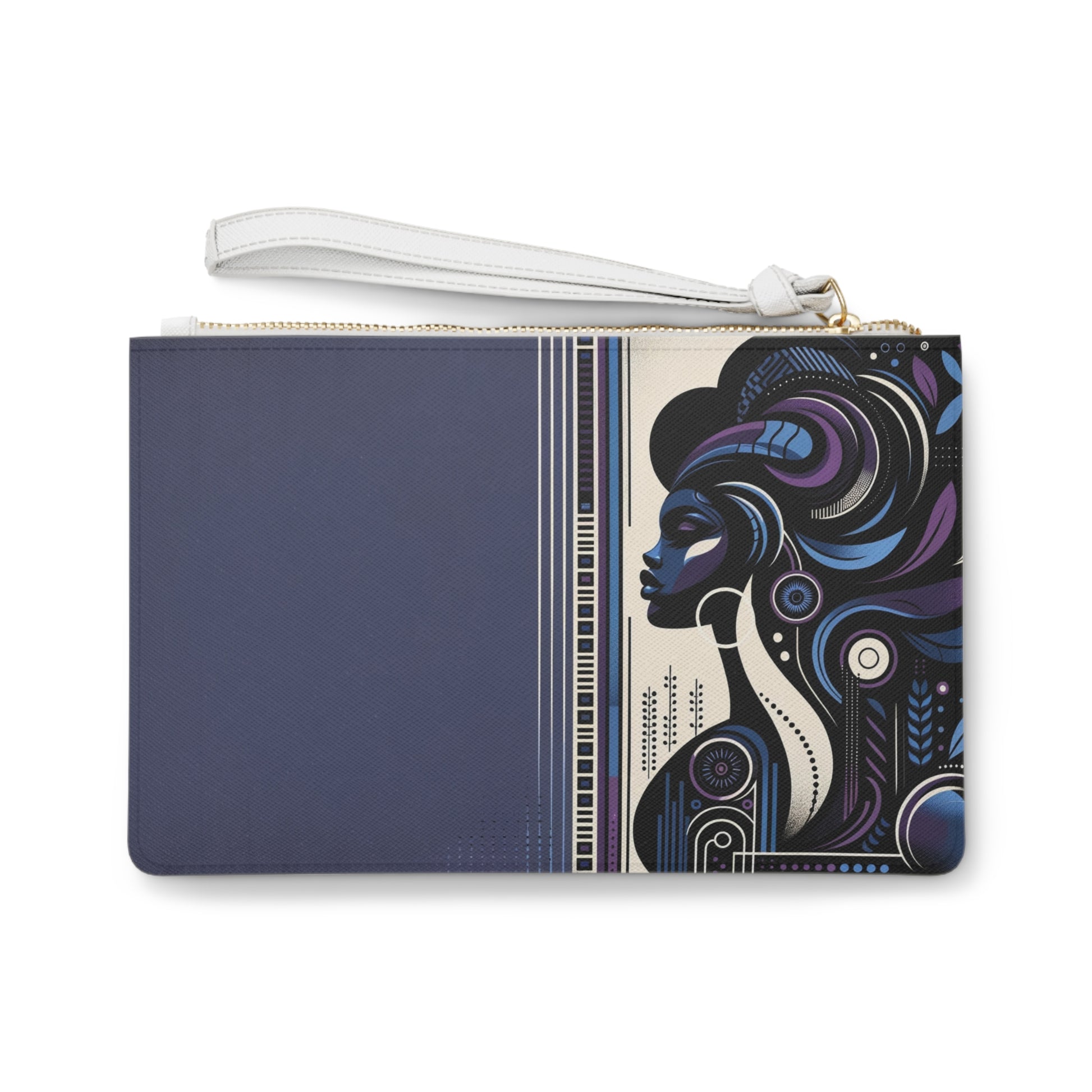 Ethereal Grace: Afrocentric Art Clutch