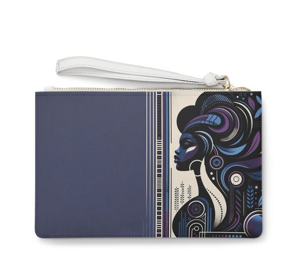 Ethereal Grace: Afrocentric Art Clutch