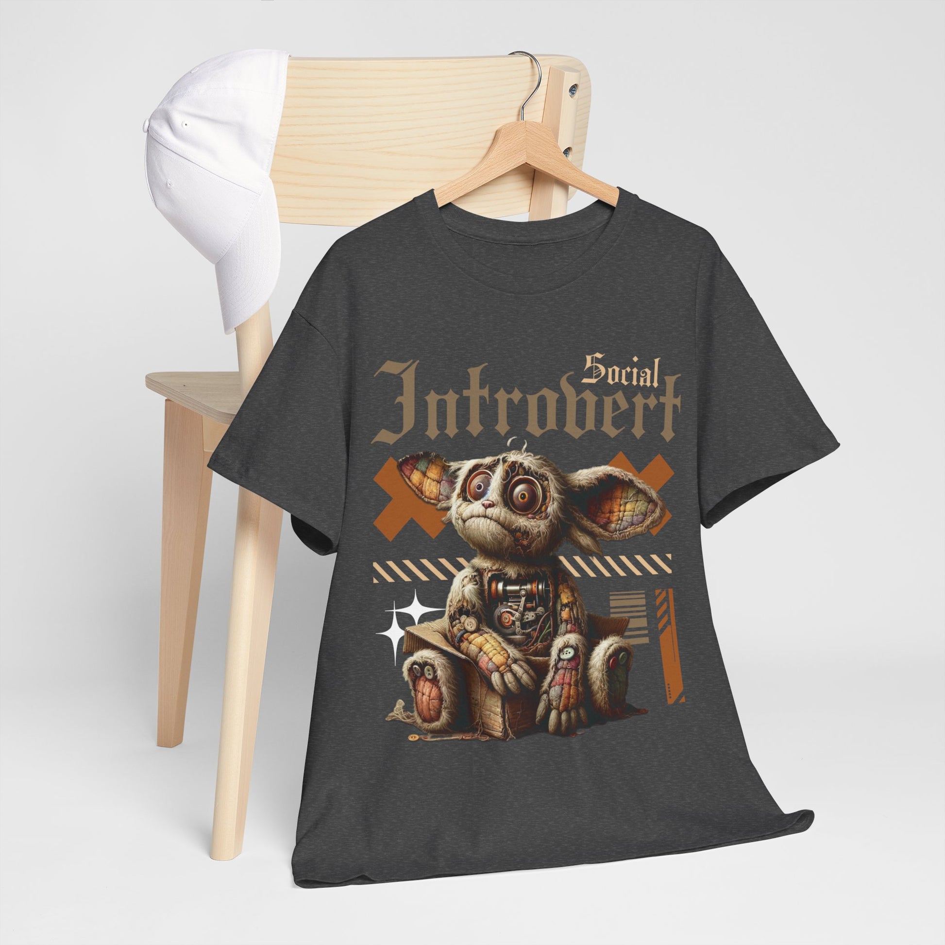 Social Introvert Unisex Heavy Cotton Tee