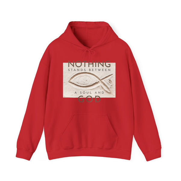 SoulSync A Soul Connection Unisex Hoodie in S red, crafted for comfort and S style