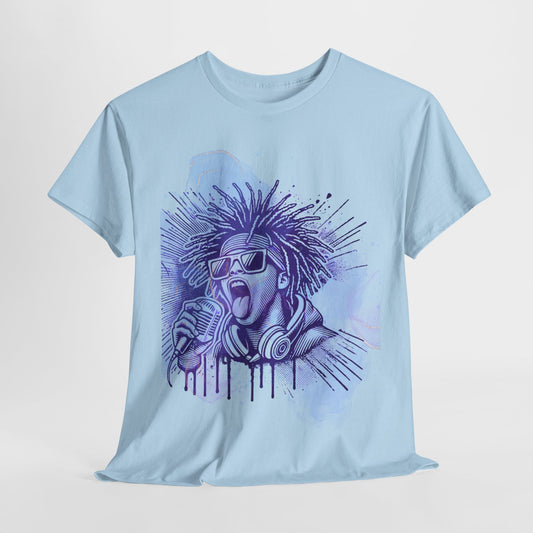 Vibrant Urban Expression: The Power of Music Unisex Heavy Cotton Tee