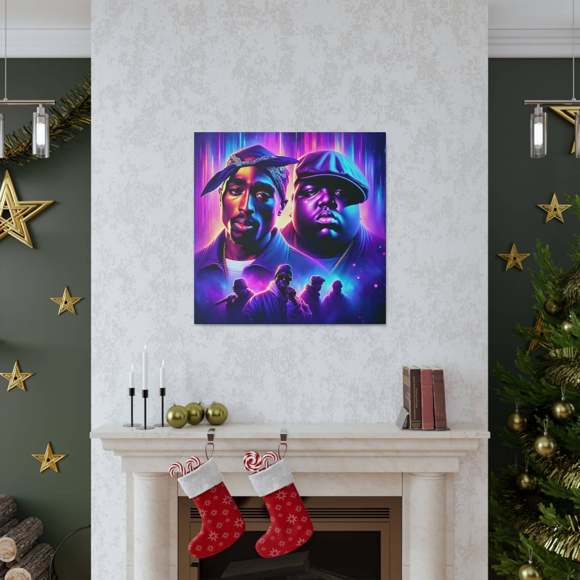 Hip-Hop Legends: The Luminaries Canvas Canvas Printify   