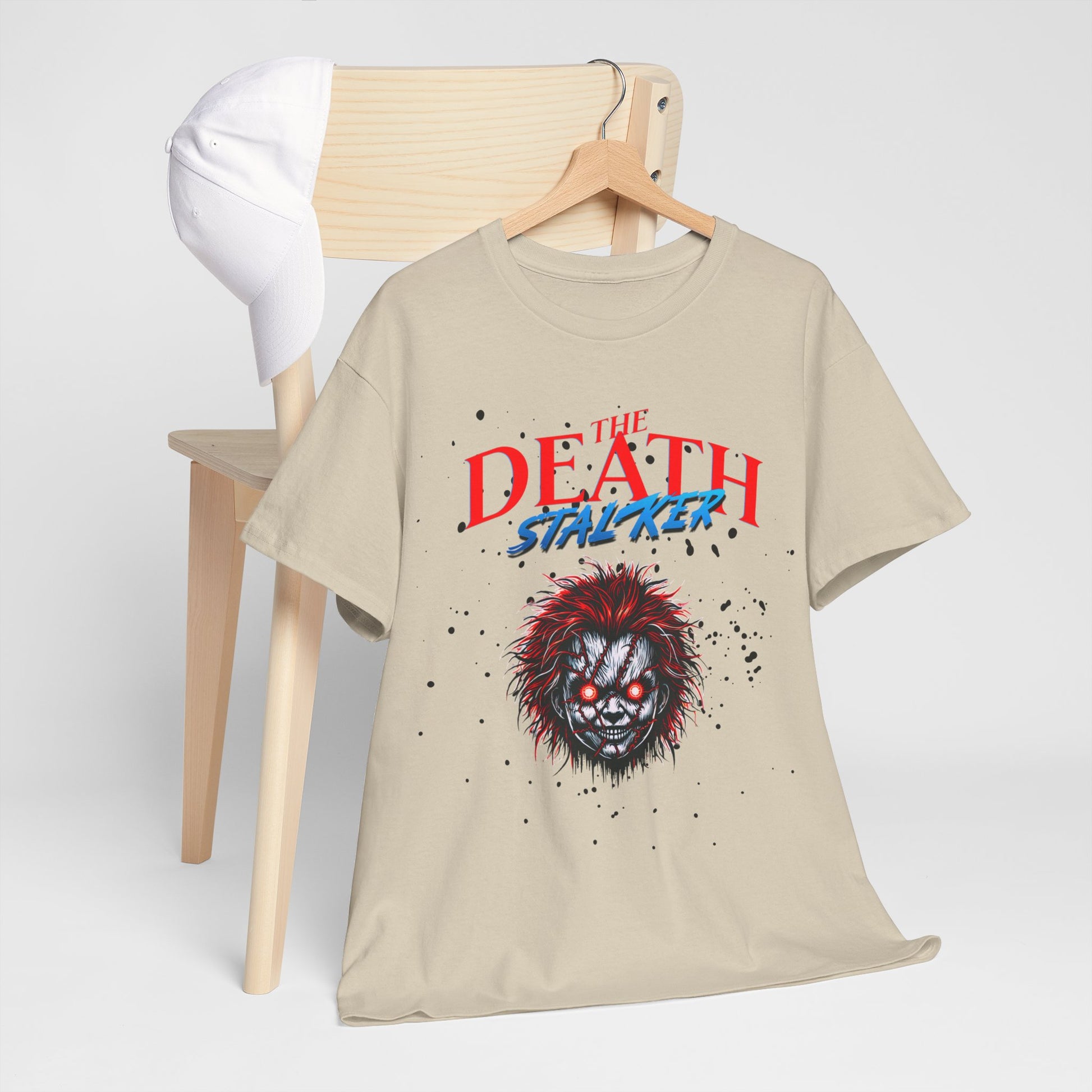 The Death Stalker Unisex Heavy Cotton Tee - Bold Horror-Inspired Design