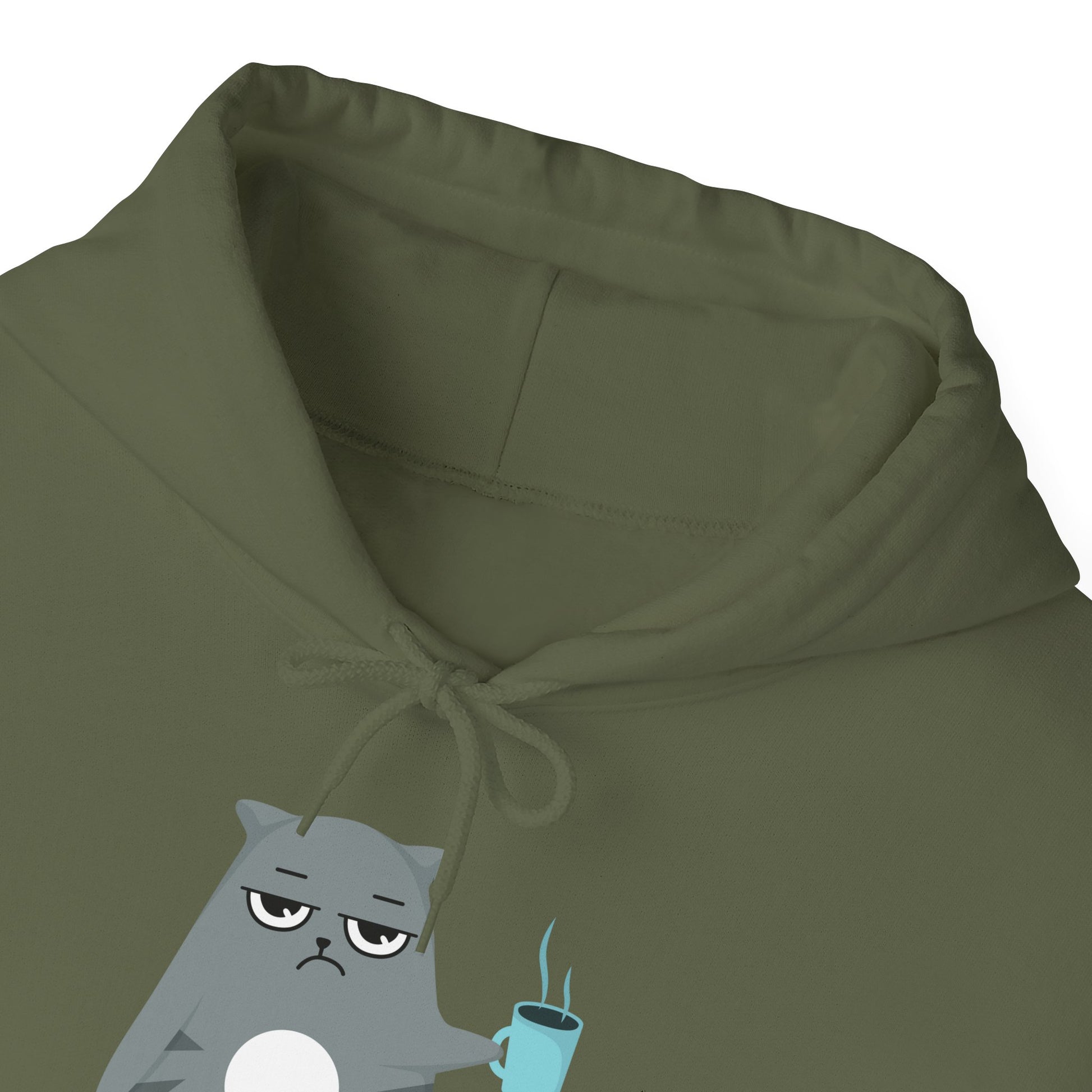 Coffee and Cat-itude Hoodie in M Sport grey, perfect for S staying on-trend in any S season