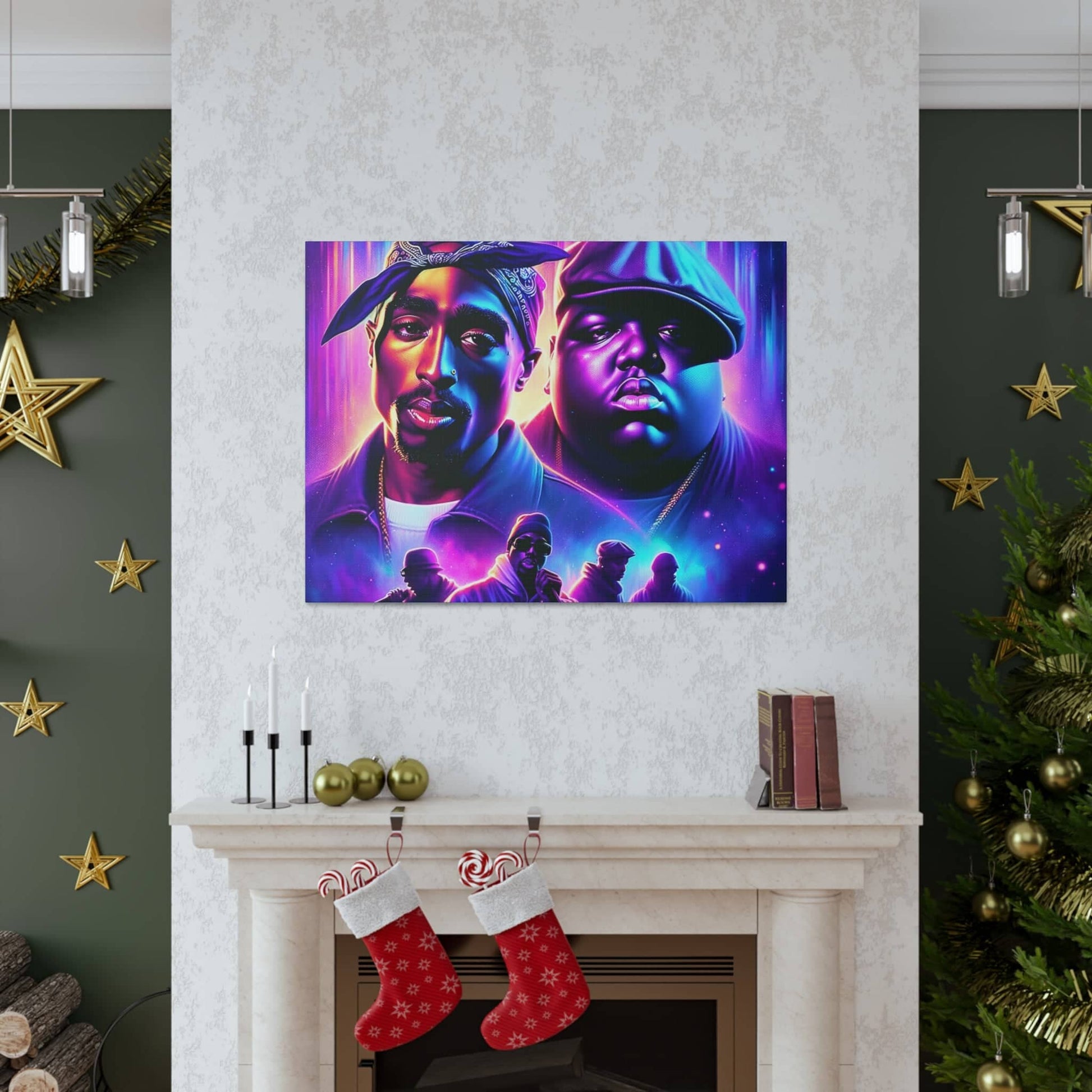 Hip-Hop Legends: The Luminaries Canvas Canvas Printify   