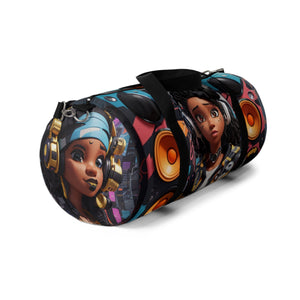 BeatBurst: The Vibrant Canvas Hip-Hop Duffle Duffel