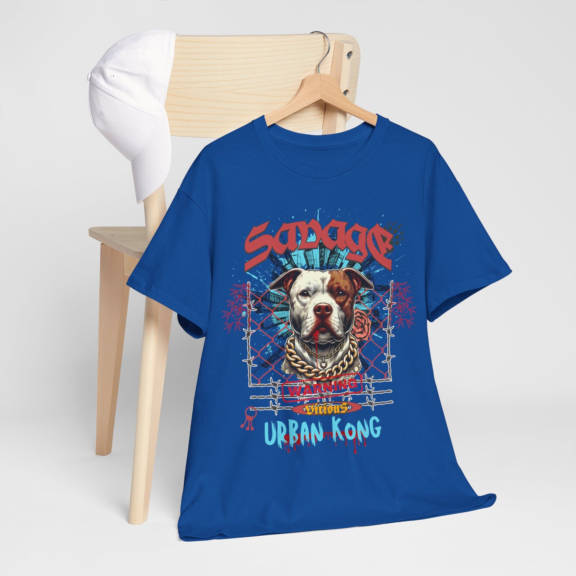 Savage Urban Kong T-Shirt - Bigger Than Life Fashions in L dark chocolate, perfect for everyday urban adventures