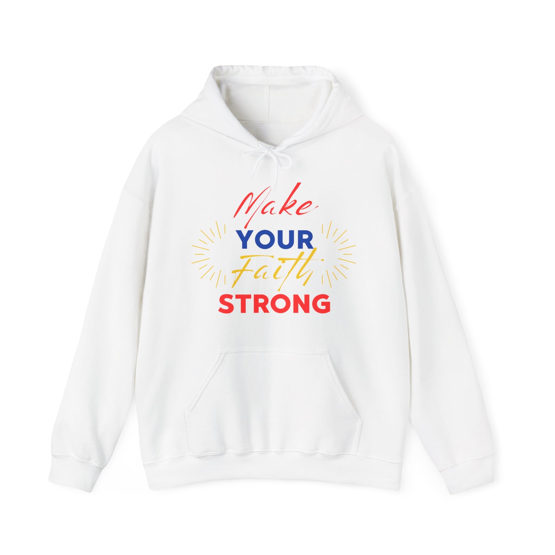 FaithFortress Make Your Faith Strong Unisex Hoodie in S Light blue, perfect for S staying on-trend in any S season