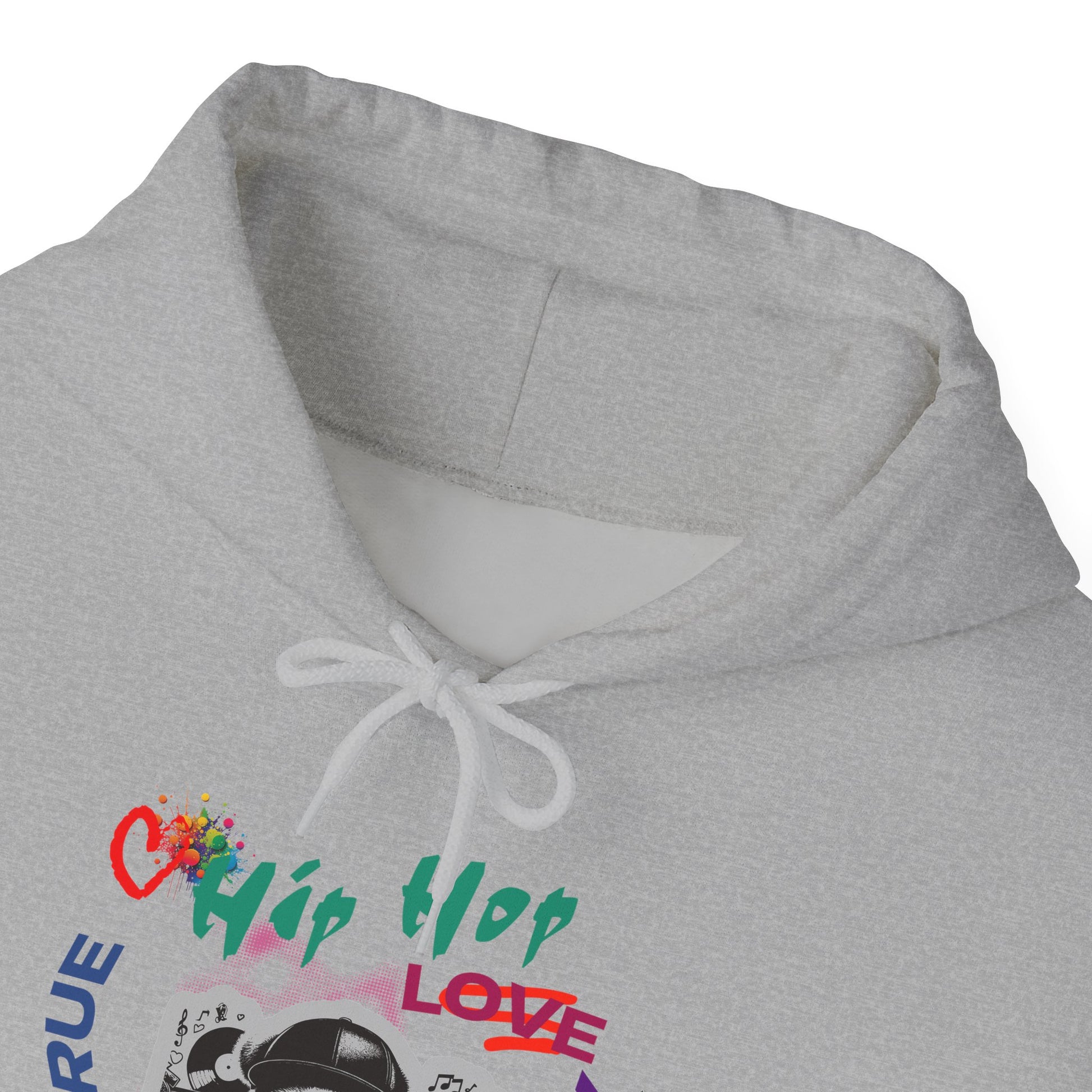 Hip Hop Bear Hoodie Unisex Heavy Blend Hooded Sweatshirt in S heather navy, perfect for S staying on-trend in any S season