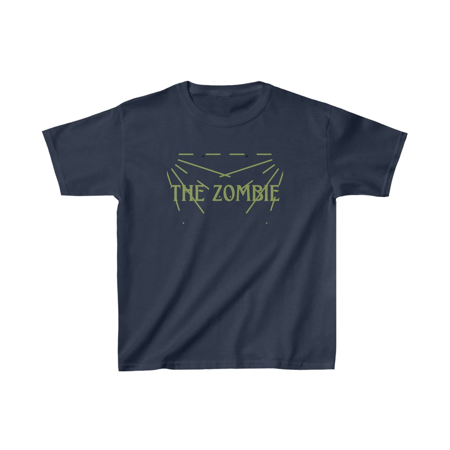 🧟 The Zombie: Unleash the Undead Style with this Spine-Chilling Tee! Kids clothes Bigger Than Life XS Navy 