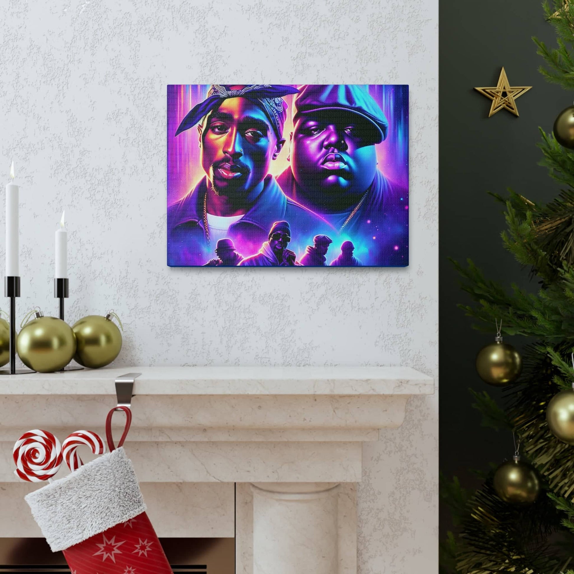 Hip-Hop Legends: The Luminaries Canvas Canvas Printify   