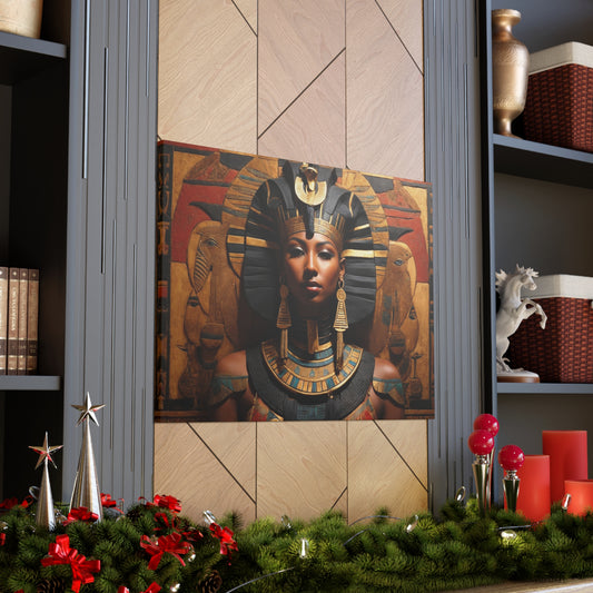 Eternal Majesty: Queen of the Nile – Egyptian Royalty Canvas Art