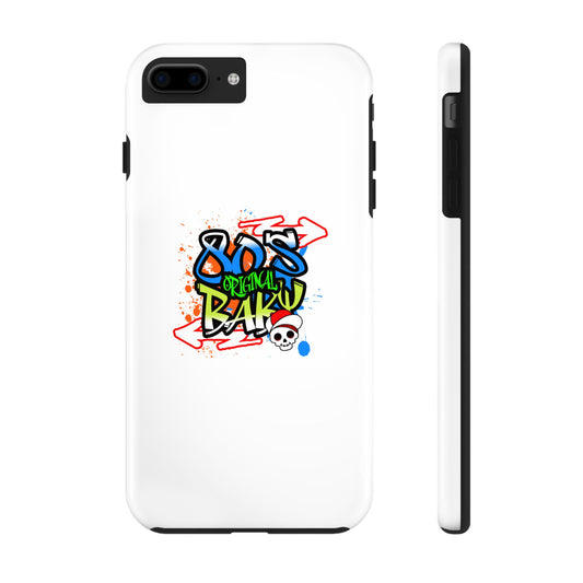 The iPhone 15 80's Baby Graffiti Art Phone Case combines durability and fashion, ideal for daily protection.