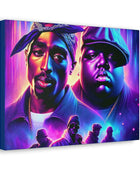 Hip-Hop Legends: The Luminaries Canvas Canvas Printify   