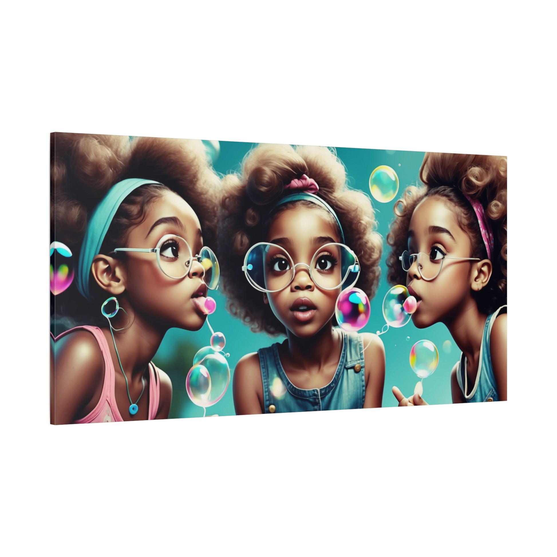 Bubble Dreams Canvas Art – A Playful Journey of Wonder and Joy