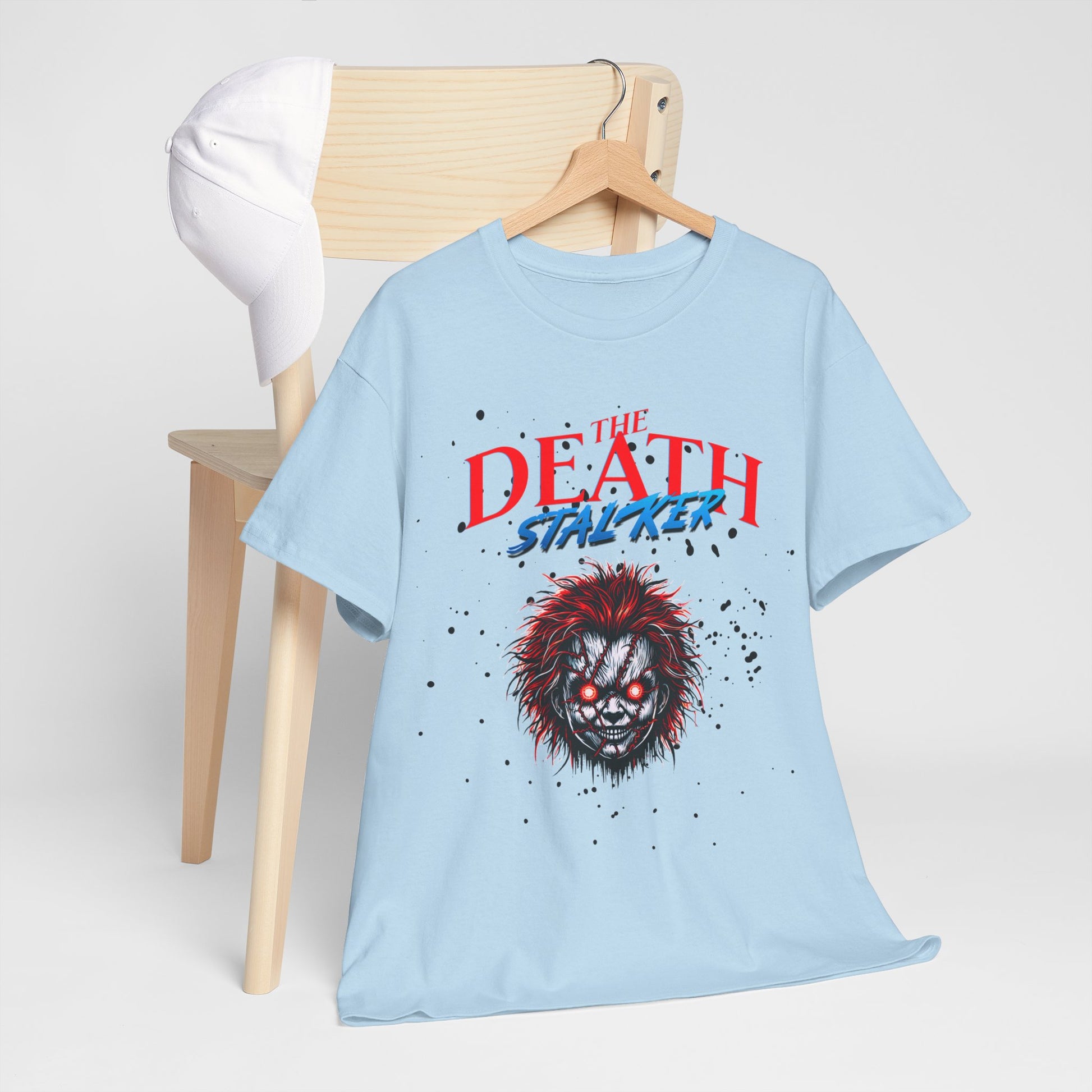 The Death Stalker Unisex Heavy Cotton Tee - Bold Horror-Inspired Design