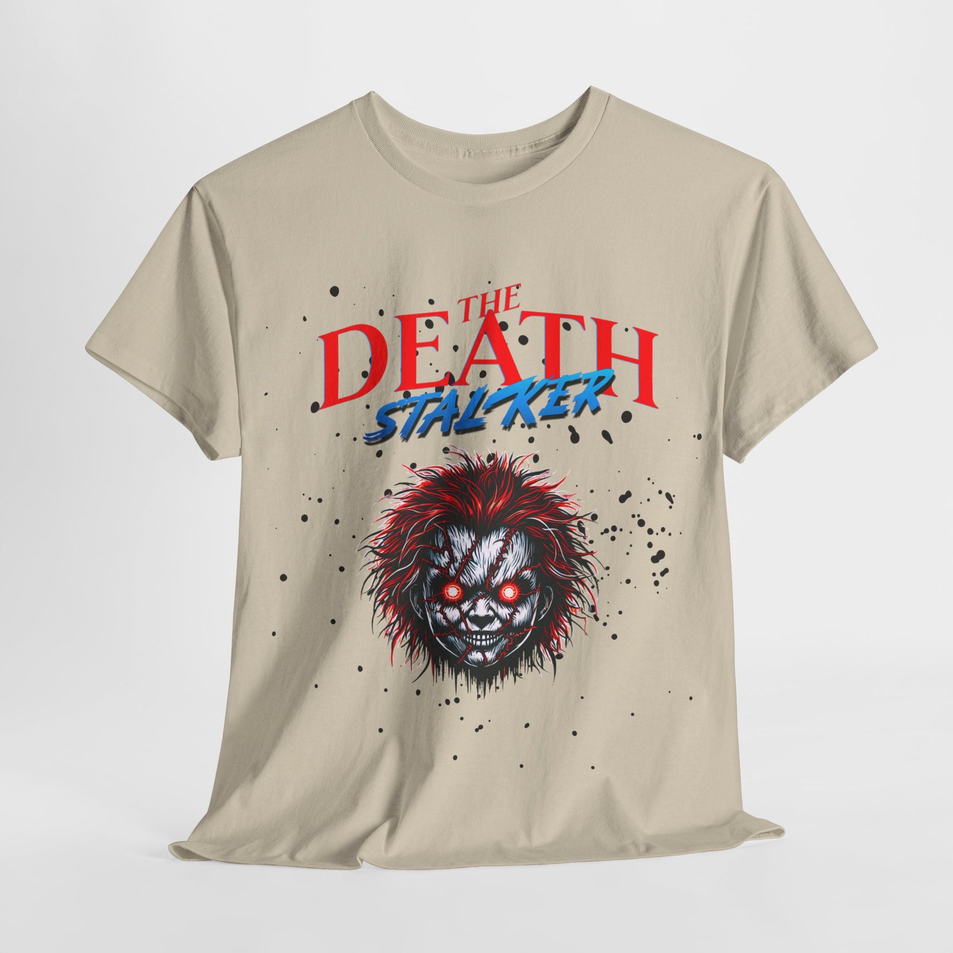 The Death Stalker Unisex Heavy Cotton Tee - Bold Horror-Inspired Design