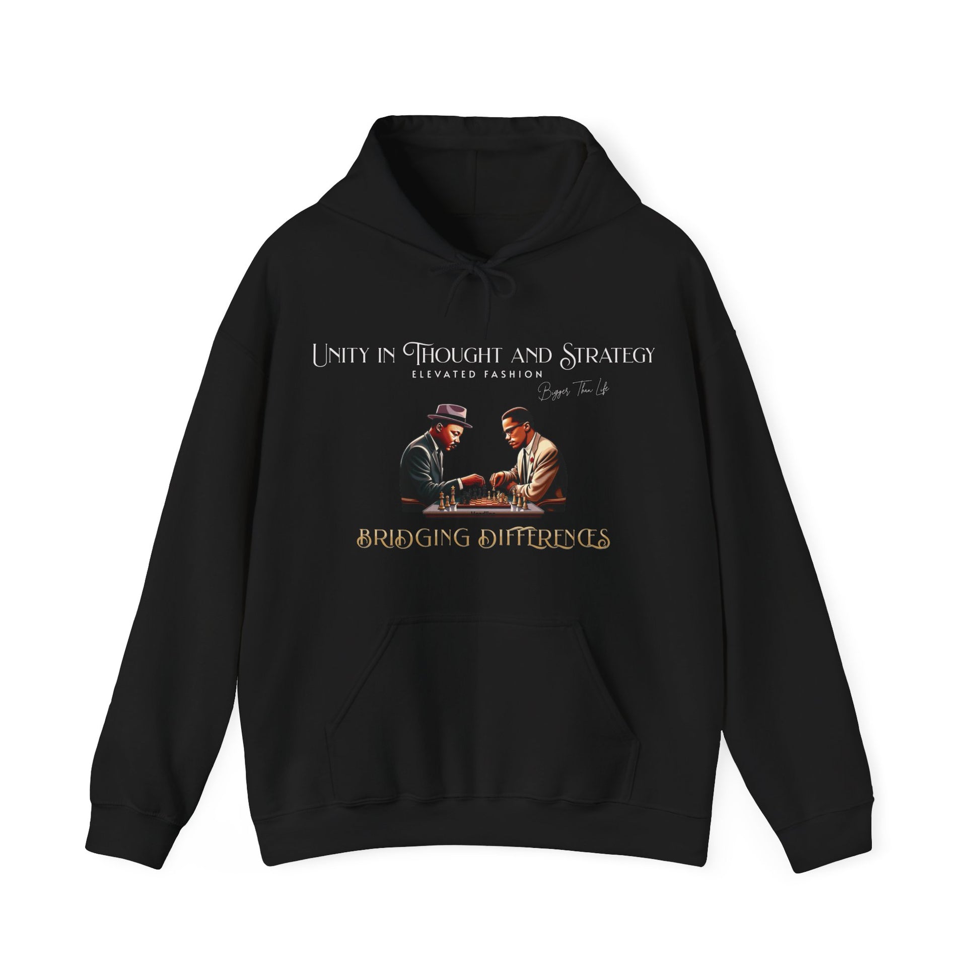 Grandmaster Unity Hoodie Unisex Heavy Blend in S black, crafted for comfort and S style