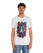 Hip-Hop Harmony Tee Streetwear Graffiti Boombox Mic: Music Notes Infused Hip-Hop Harmony T-Shirt T-Shirt Bigger Than Life Ash S 