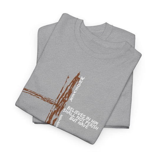 Faith and Strength Inspirational Tee in L Sport grey, perfect for S staying on-trend in any S season