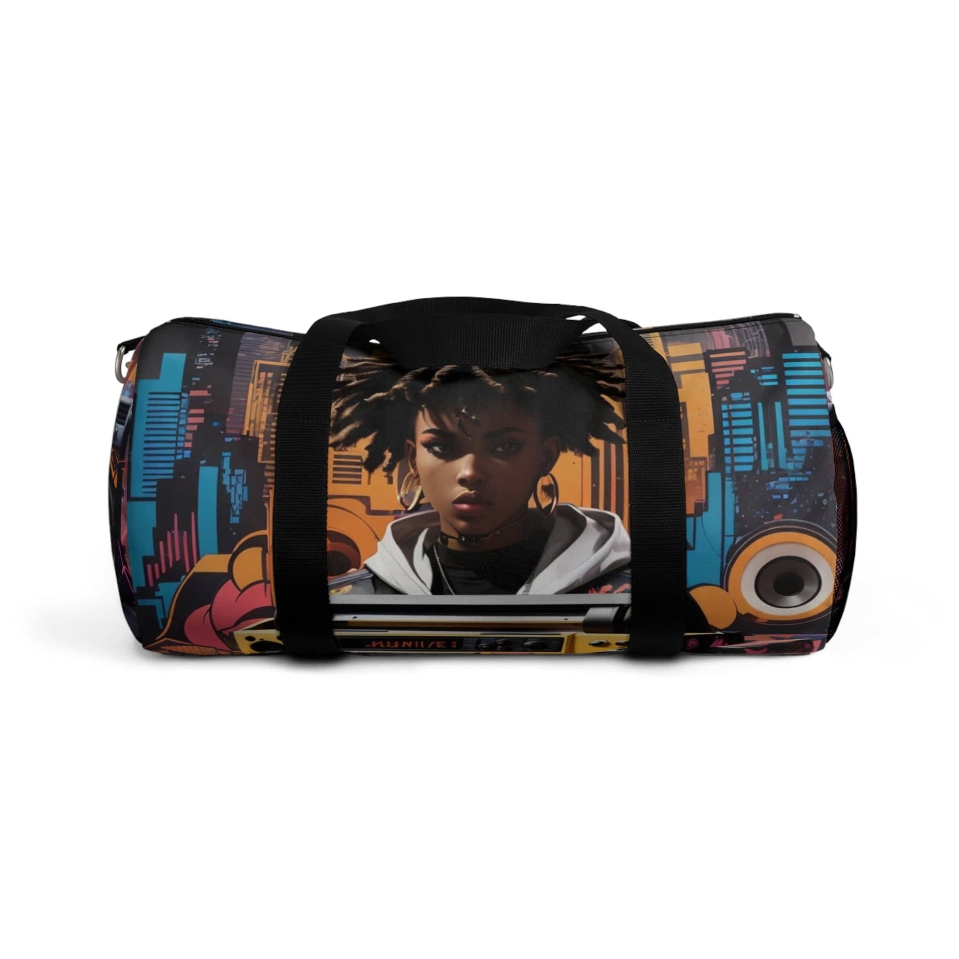 "RhythmRover: The Dynamic Canvas Hip-Hop Duffle Bag for Gym, Travel, Music Enthusiasts, and Urban Trendsetters" Bags Bigger Than Life   