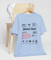 Divine Soul The Spiritual Essence Unisex Tee in M heather Mauve, a versatile piece for casual wear