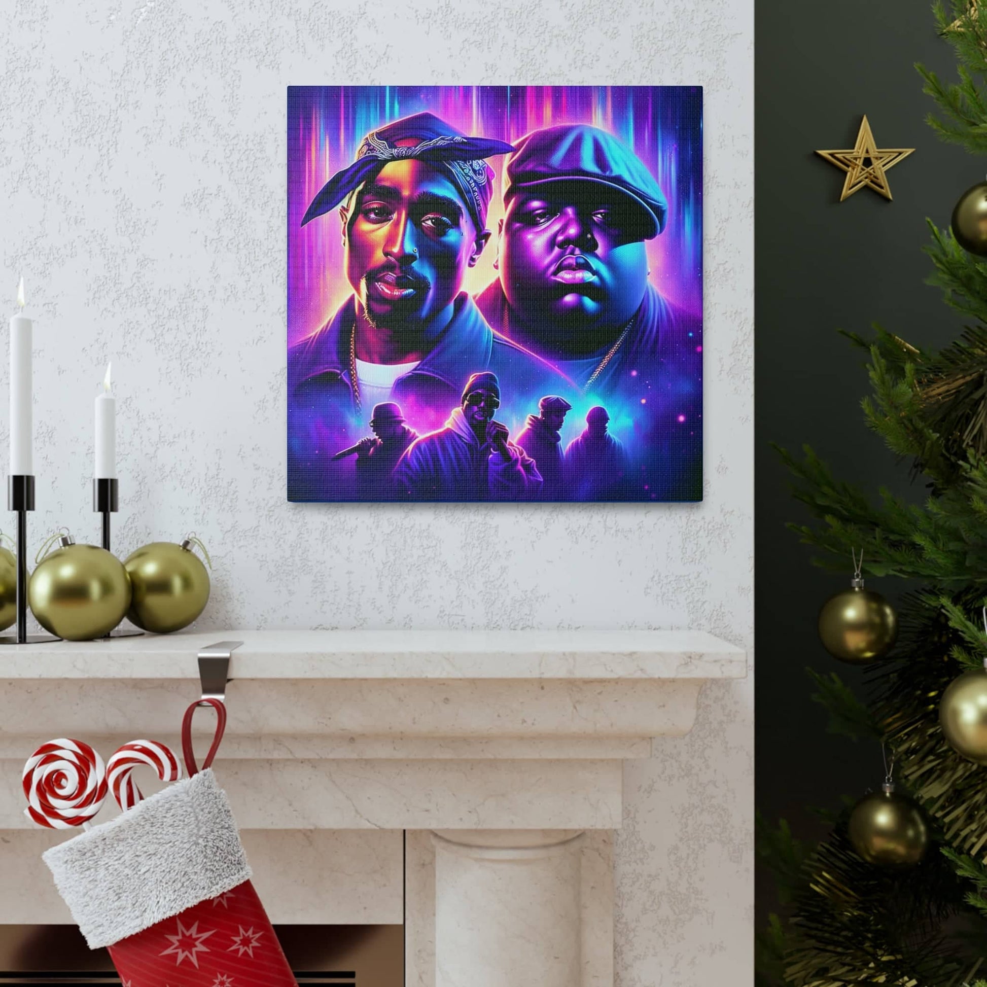 Hip-Hop Legends: The Luminaries Canvas Canvas Printify   