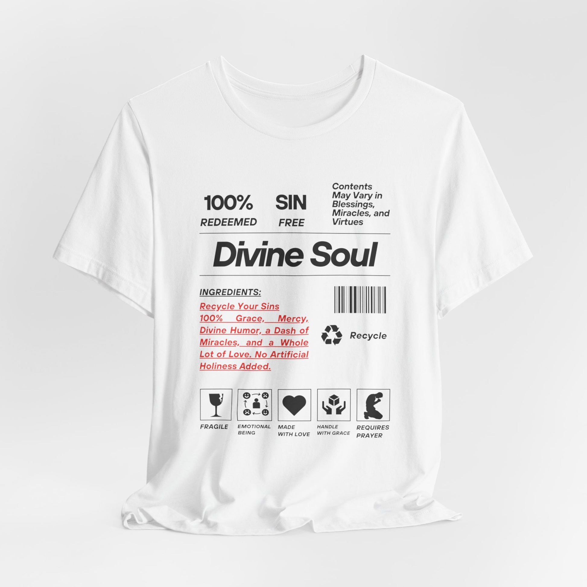 Divine Soul The Spiritual Essence Unisex Tee in S heather navy, a must-have for everyday fashion